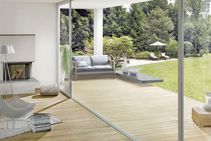 Fiessender Ubergang Zwischen Innen Und Aussen