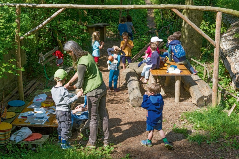 Kind sein unterm Blätterdach